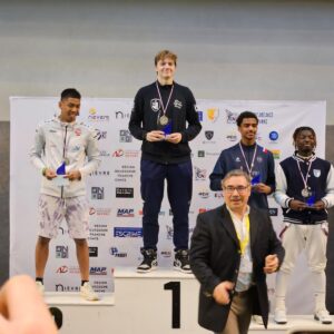 Odinn Bindas vainqueur de l'épreuve nationale U20 de Nevers team ene épée normandie