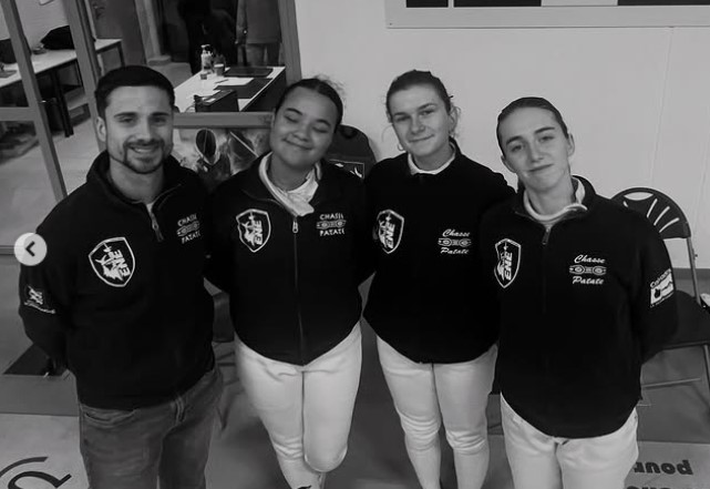 team ene dames seniors clément doguet mirana liorzou emma falconnet biziou ninon hartvick