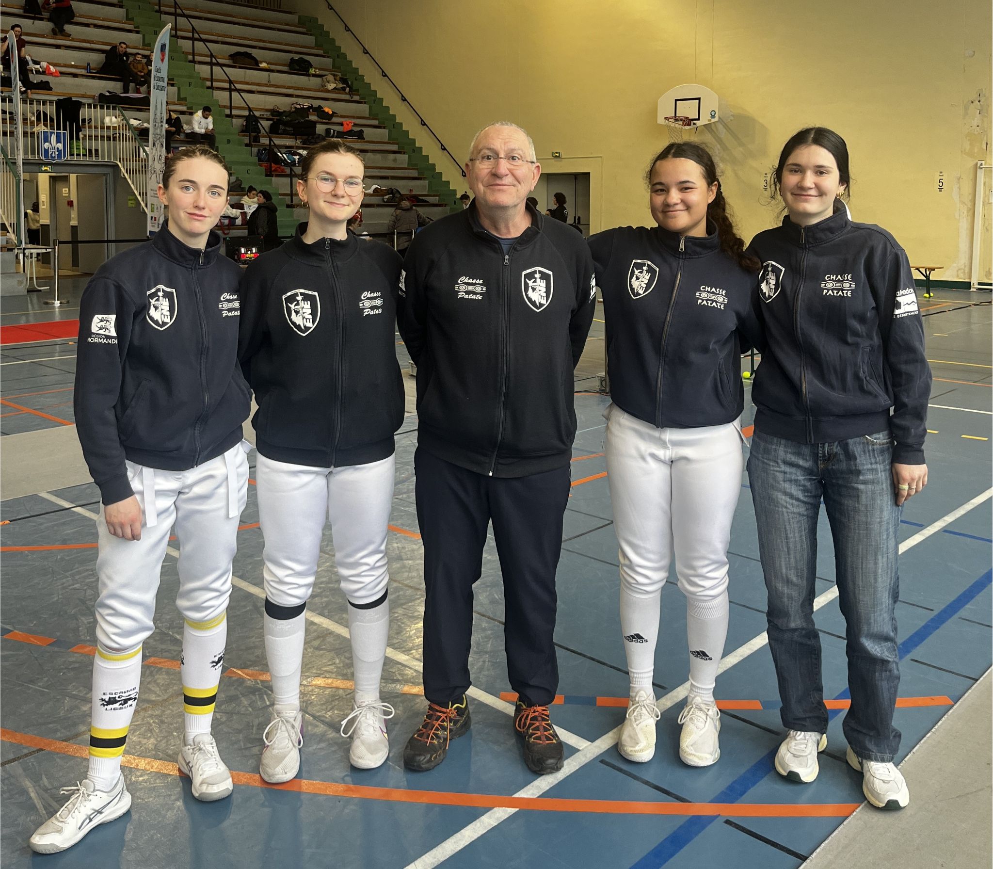 Ninon, Emma, Mirana et Thaïs accompagné par Benoit Fretard à Soissons